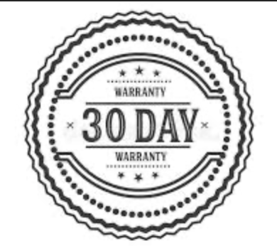 30 Day Warranty